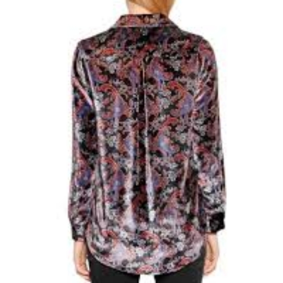 Equipment Velvet Paisley Shirt Sz Small - Picture 2 of 6